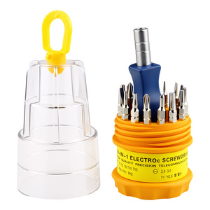 16-In-1 Multifunctional <b>Screwdriver</b> <b>Set</b> Metric <b>Precision</b> Repair Tool For Clock And Appliance Fixing With Magnetic Bits - Product Image 1