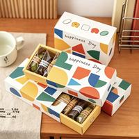 Boîte à biscuits, bonbons, macarons, brownies, gâteaux, écologiques, personnalisées, biodégradables, rigides, carrées, mates, avec revêtement UV, pour emballages de snacks