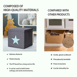 Bé Phòng Tổ Chức Có Thể Gập Lại Kid Lưu Trữ Hộp Bé Đồ Chơi Lưu Trữ In Có Thể Gập Lại Lưu Trữ Cube Vải Đóng Mở Hộp Lưu Trữ - Product Image 6