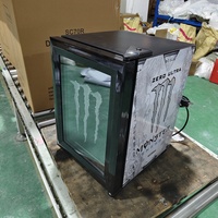 Refroidisseur de boisson de porte en verre de compresseur électrique de mini réfrigérateur de barre à température unique pour la température mécanique de stockage d'affichage