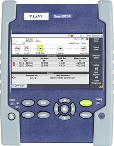 JDSU VIAVI Smart Price 1310/1550nm E126A OTDR 37/35dB Gamme dynamique avec source laser, puissancemètre optique et VFL - Product Image 2