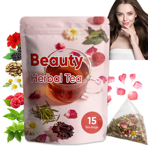Mélange Herbal Antioxydant Éclat Floral Fruité OEM Rooibos Calendula Framboise Rose – Thé Herbal Beauté Saveur Rafraîchissante - Product Image 1