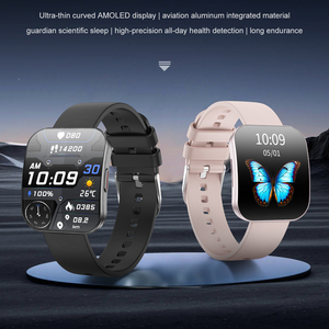 Montre connectée carrée à écran tactile incurvé, best-seller, hautement étanche, avec une longue autonomie de batterie - Product Image 4