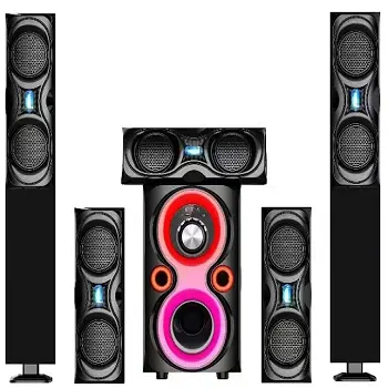 Speaker Multimedia nirkabel, pengeras suara 3.1 Sistem Teater rumah gigi biru Karaoke harga murah/rendah/pabrik