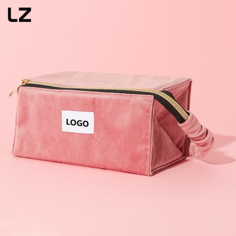 Borsa scatola di velluto rosa