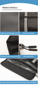 Hot Selling Waterproof Fireproof <strong>Document</strong> Organizer <strong>Bag</strong> With Reflective Strip - Product Image 6