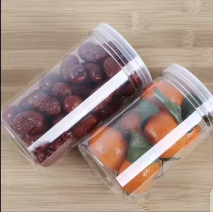 Custom Designed Transparent PET Plastic Jar