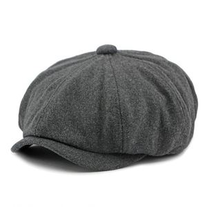 Wholesale High Quality Vintage Adjustable Gatsby Ivy Cap Berets Hats for Men Women Golf <b>Driving</b> Wool Felt Newsboy Cap Casual All - Product Image 1