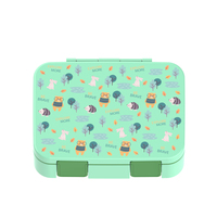 PP compartiment boîte à lunch contenants alimentaires en plastique micro-ondable bébé enfants Tiffin boîte à lunch avec couvercles d'étanchéité en silicone