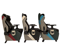 Chaise de jeu professionnelle en cuir PU personnalisée, design ergonomique, inclinable, soutien lombaire réglable pour les professionnels