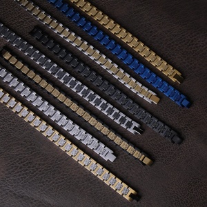 Meilleures Ventes Bracelet Haut de Gamme en Acier Inoxydable Motif Crocodile Acier Titane Germanium Géométrique Unique et Élégant - Product Image 2