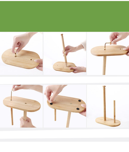 Portasciugamani di carta <span class=keywords><strong>in</strong></span> <span class=keywords><strong>legno</strong></span> naturale <span class=keywords><strong>in</strong></span> piedi Dispenser di asciugamani senza carta organizzatore di tovaglioli da cucina portasciugamani <span class=keywords><strong>in</strong></span> bambù - Product Image 6