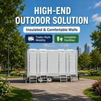 Toilettes mobiles sur camion personnalisées, WC portable d'extérieur pour festivals et concerts