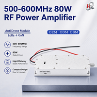 Modul Amplifier Rf GaN 80W 500-600MHz yang Dapat Disesuaikan, Modul Lora, Modul Anti-Drone Rf dengan VCO Terintegrasi