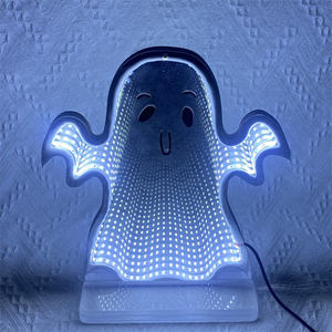 Nouvelle conception, logo personnalisé, LED RVB, miroir magique 3D, miroir infini multicouche, décoration de miroir, enseigne au néon - Product Image 3