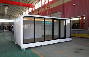Cabane de luxe personnalisée, écologique et économe en énergie, type Apple, préfabriquée, avec système push-pull, pour hébergement de glamping en station balnéaire côtière - Product Image 4