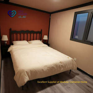 40英尺可扩展微型集装箱房，带2间主卧室别墅应用夹芯板材料20英尺大小 - Product Image 3