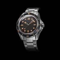 Oem-reloj de buceo automático, personalizado, 316l, esfera de acero inoxidable, 20ATM