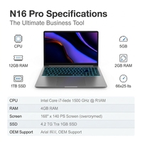 Yifang Global Wholesale Ordinateur portable professionnel 16 pouces Intel Core Ultra 5 125H OEM/ODM d'usine pour usage bureautique et étudiant
