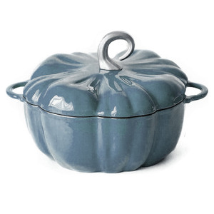 Olla para estofado esmaltada de Hierro fundido/olla para sopa, Horno Holandés de hierro fundido esmaltado con tapa, olla para Horno Holandés antiadherente de calabaza - Product Image 4