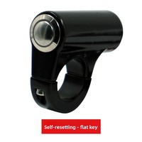 Juego de interruptores de manillar para motocicleta de aleación de aluminio con anillo de luz, bocina, faro y foco, piezas de modificación