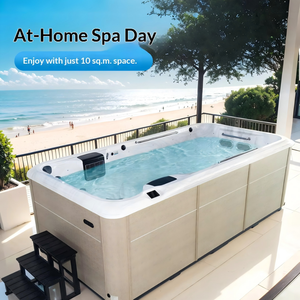 Piscina Acrílica Rectangular Infinita para Villa, Casa de Huéspedes, Surf, Corriente <span class=keywords><strong>Contracorriente</strong></span>, <span class=keywords><strong>Spa</strong></span> de Masaje Balboa para Exteriores - Product Image 2