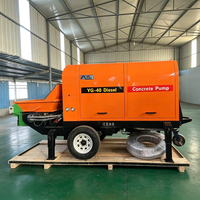 Pompe à béton électrique diesel fiable avec système haute pression pour les projets de construction en Malaisie