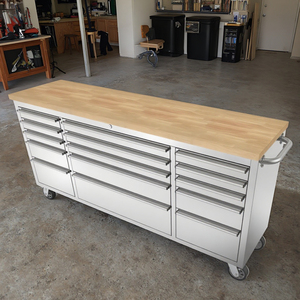 Chariot à outils en acier inoxydable robuste de 15 tiroirs de 72 pouces, armoire d'atelier de <span class=keywords><strong>garage</strong></span> de jardin, rouge, noir, argent, couleurs OEM, outil en métal - Product Image 5