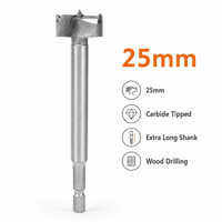 Forets Forstner industriels extra longs de 22 mm et 25 mm à pointe en carbure pour le perçage du bois, coupe-trous OEM ODM pour le perçage de meubles et d'armoires