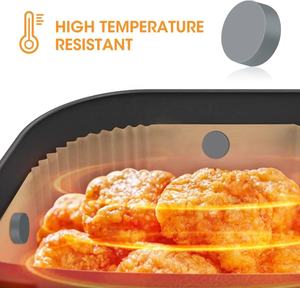 Clips magnéticos de silicona Chengkehome para freidora de aire, soporte de papel pergamino resistente al calor para <span class=keywords><strong>Ninja</strong></span>/<span class=keywords><strong>COSORI</strong></span> 3-8QT - Product Image 2