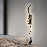 Nouveau design de lampe murale LED créative pour chambre à coucher et salle à manger-Veilleuse décorative simple et moderne pour fond de lit