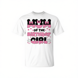 T-shirt de fête assorti pour la famille, pour maman, papa, fille, anniversaire - Design personnalisable promotionnel - Product Image 2