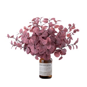 กิ่งยูคาลิปตัสประดิษฐ์ CallaFloral สีขาว เขียว ชมพูอมม่วง กิ่งเดี่ยว สำหรับตกแต่งงานแต่งงาน ตกแต่งบ้าน - Product Image 5