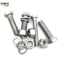 Baut Mur Baja Berkualitas Tinggi Kelas 8.8 10.9 Kepala Hex T-Bolt Ukuran M10 Ulir M3 M4 Baut Hexagon Galvanis UNF Berkualitas Tinggi