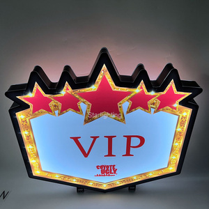 OEM Custom grandi dimensioni stelle LED lettere bordo bottiglia presentatore glorificatore servizio <span class=keywords><strong>VIP</strong></span> tendone segno scatola luminosa per bar discoteca - Product Image 6