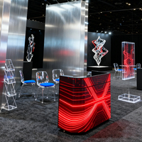 Écran LED flexible sur mesure pour stand DJ, écran d'affichage LED pour comptoir, écran LED pour bureau, écran LED pour salon de beauté
