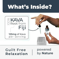 Bioby OEM Marque Privée Gouttes Liquides de Racine de Kava 30ml Soutien Apaisant et Relaxant Extrait Concentré Complément Herbal