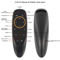 Control Remoto por Voz Universal G10S, Control Inalámbrico 2.4G con Aprendizaje IR y Air Mouse para H96 MAX/X88 Pro Android TV Box