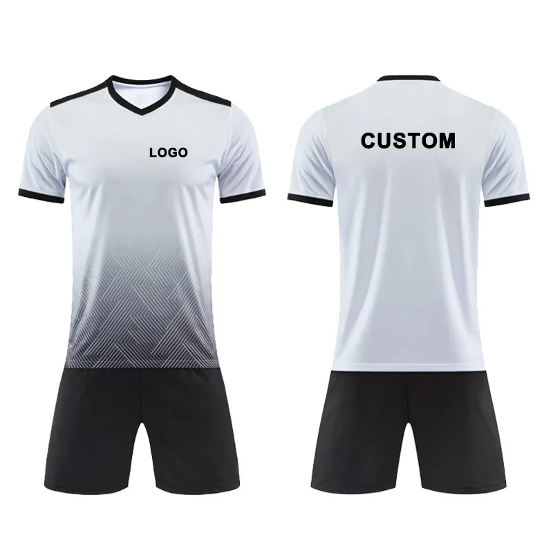 Venta al por mayor Personalizar Ropa Deportiva Kit de Fútbol Chándal Sublimación Completa Kit de Fútbol Impresión Digital Club Fútbol Jersey