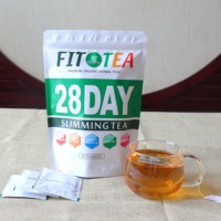 Thé Fit Tea en sachets de 28 jours, thé aux herbes, soutien digestif, plantes naturelles, thé minceur doux