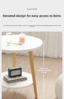 Table de chevet mobile simple en bois pour petits appartements, table basse, table d'appoint de canapé, étagère de rangement pour usage domestique moderne