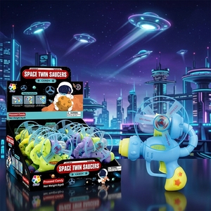 Jouet pistolet confiserie soucoupe volante spatiale |   <span class=keywords><strong>Bonbons</strong></span> sans sucre pour les jeux en plein air pour enfants |   <span class=keywords><strong>Bonbons</strong></span> sans sucre - Product Image 1