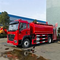 Camion d'extinction d'incendie simple pour la protection incendie des communautés rurales, 12000L 4x2 SINOTRUK HOWO, économique