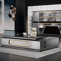 Bureau de direction, table de patron, mobilier de bureau moderne, bureau de luxe pour directeur d'entreprise