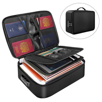 Sac Organisateur de Documents Ignifuge Grande Taille Personnalisé en Fibre de Verre Enduite de Silicone avec Logo Personnalisé, Certifié BSCI