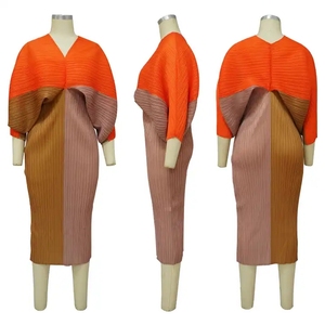 Abiti africani <span class=keywords><strong>per</strong></span> le donne primavera autunno Africa <span class=keywords><strong>abbigliamento</strong></span> 3/4 abito manica <span class=keywords><strong>Sexy</strong></span> scollo a v prospettiva vestito sottile Office Lady Party - Product Image 5