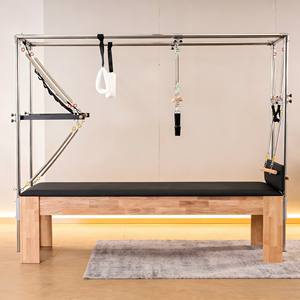 Cama de Pilates Simple de Roble Ecológico con Estructura Estable <span class=keywords><strong>para</strong></span> <span class=keywords><strong>Principiantes</strong></span> y Profesionales - Product Image 5