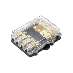 DC 12-32V Truck Motorhome Coach Boat Bus Bar way Fuse Box LED Lights Distribution Block Car Audio