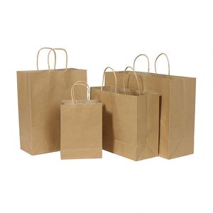 ถุงกระดาษลดราคาพิเศษ ถุงกระดาษคราฟท์สีน้ำตาล พิมพ์โลโก้ได้ - Product Image 1