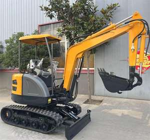 Gran oferta de alta calidad, Mini Excavadora hidráulica de 2 toneladas, excavadora de orugas, motor Kubota, excavadora de carga frontal, Motor de núcleo compatible con EPA - Product Image 1